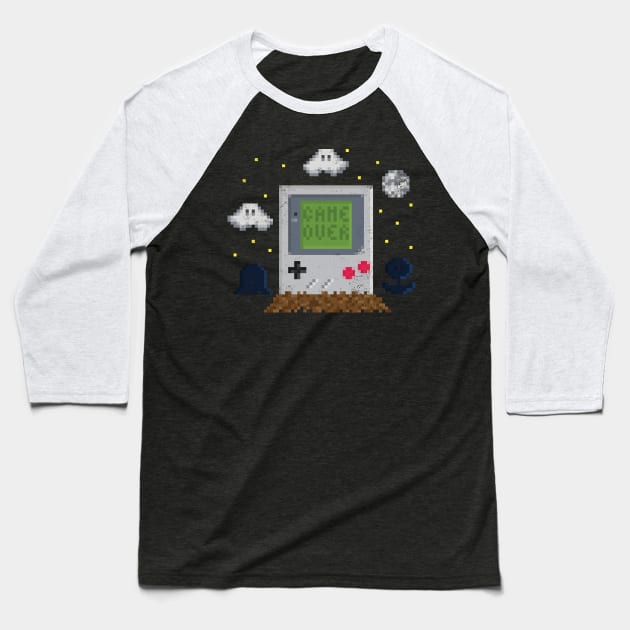 Rest in Pixels Baseball T-Shirt by Made With Awesome